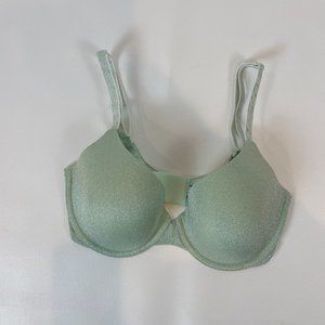 NWOT Victoria's Secret Bra 32DD T-Shirt Lightly Lined Demi Green Shimmer